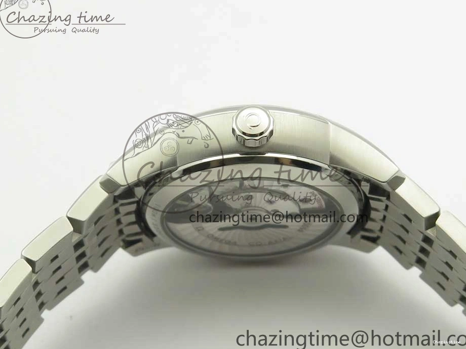 0512 De Ville Hour Vision 41mm SS VSF 1:1 Best Edition White Dial on SS Bracelet A8500 Super Clone Casual 7946